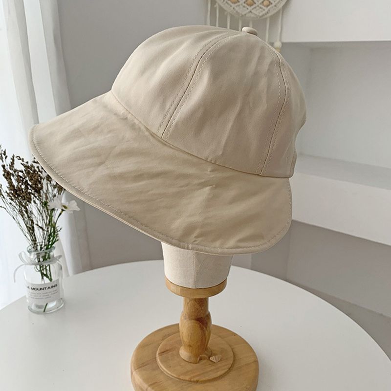 Summer Wide Brim Sunhat Women Sun Hats Foldable Adjustable Outdoor Beach Bucket Hat UV Protection Visors Fisherman_voghion.com