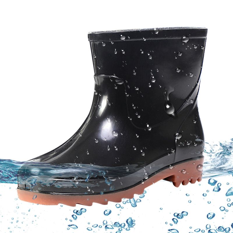 Kurze Regenstiefel Gummistiefel für Garten Mann Schuhe Regen Herren Wasserschuhe 11_voghion.com