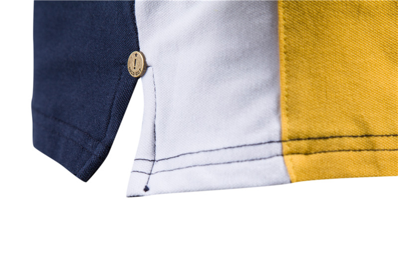 Erkek giyim Yaka spor erkek pamuklu POLO gömlek Moda rahat erkek işlemeli kısa kollu tişört_voghion.com