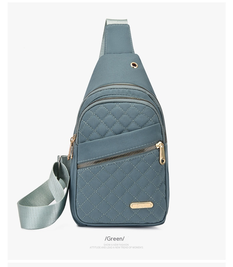 Sac de poitrine rétro minimaliste, nouveau fil brodé multicouche, sac à dos de poitrine de grande capacité, sac à bandoulière de loisirs en plein air pour hommes et femmes_voghion.com