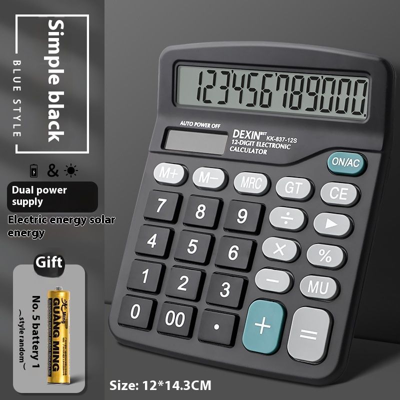 Dual Power Calculator Solar Office Accounting, Student Computer For Finance, Portable_voghion.com