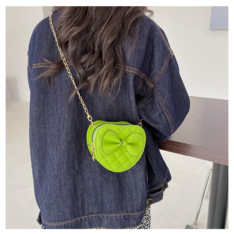 Girls children's hanging women's bow small mini zero wallet, cross bag, diagonal shoulder bag_voghion.com