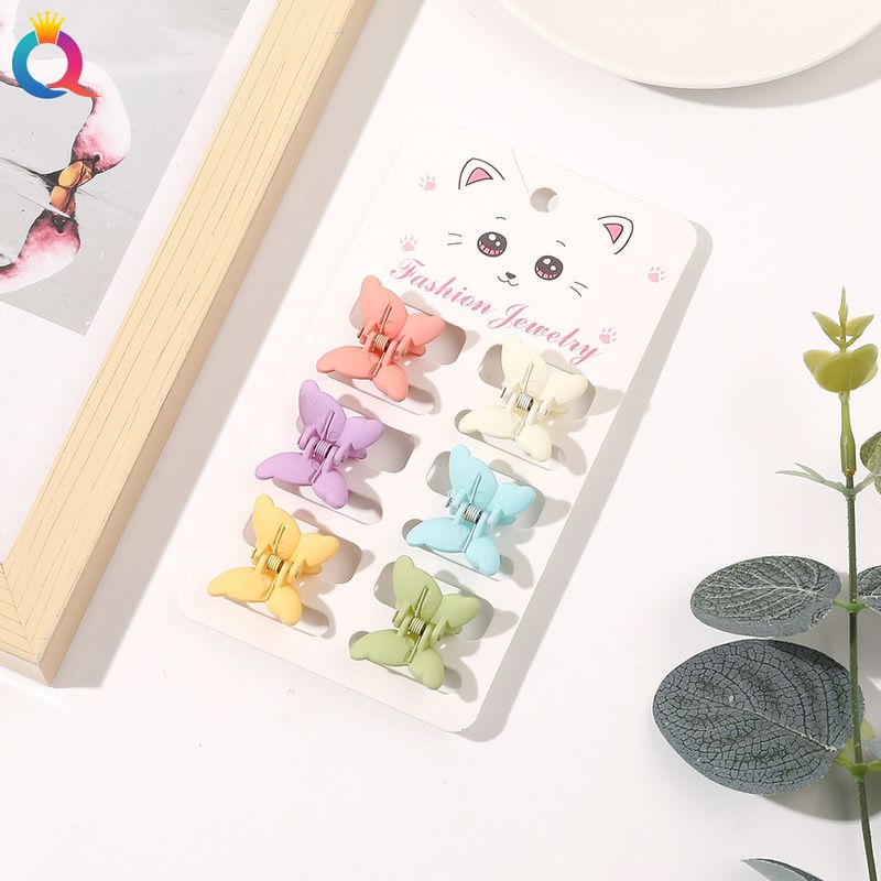 Mini-Haarspangen-Set – 6-teiliges Haarklammer-Set in matten Pastellfarben für Damen (klein, rutschfest, vielseitig für Ponyfrisuren und Hochsteckfrisuren)_voghion.com