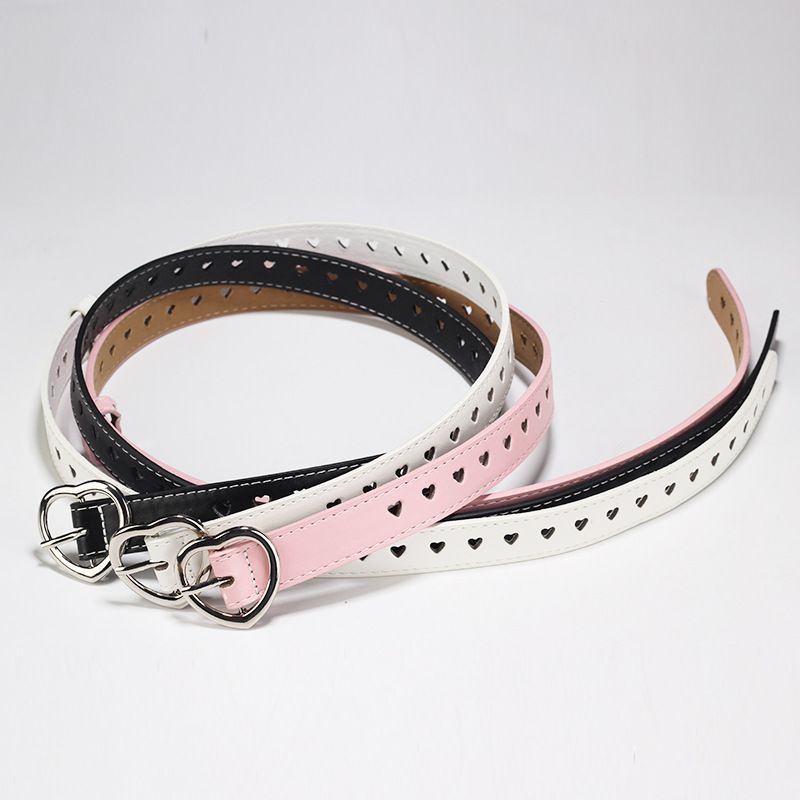 Nuovo stile, cintura decorativa per cappotto da donna, dolce, con cuore traforato e traforato_voghion.com