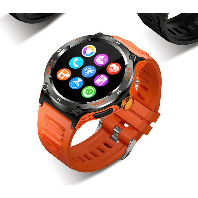 2024 New Product KT76 Smart LED Lighting Outdoor Sports Waterproof Health Monitoring Phone Watch_voghion.com