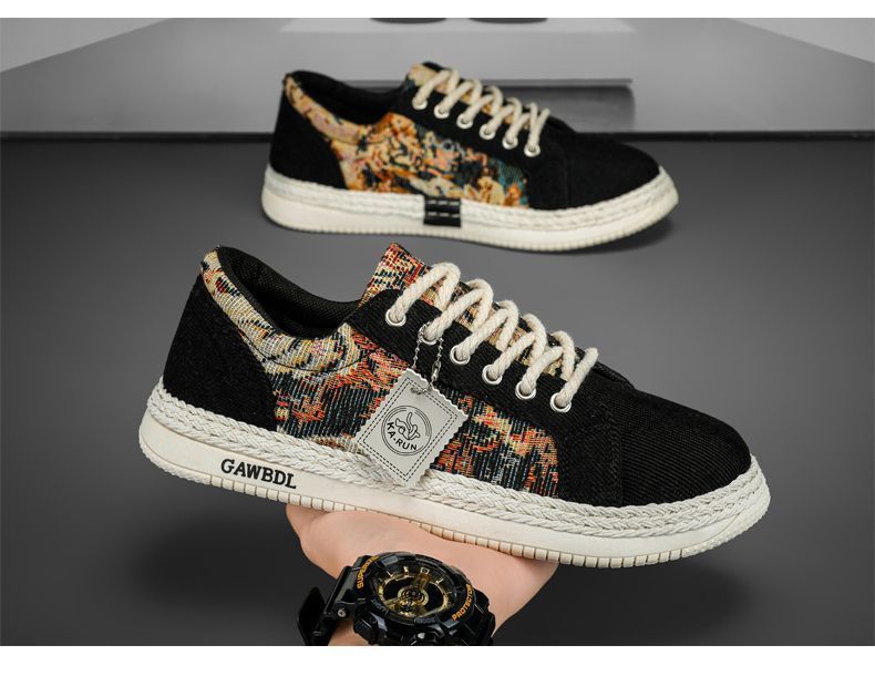 Scarpe da ginnastica basse casual da uomo in tela, leggere, comode e morbide, resistenti agli odori, autunnali 2025_voghion.com