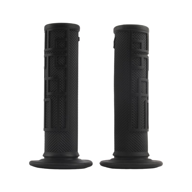 High-Grip Motorcycle Handlebar Grips - Non-Slip Rubber Hand Grips For Off-Road & Dirt Bikes - Universal Fit For Most Bikes (Black/Gray)_voghion.com