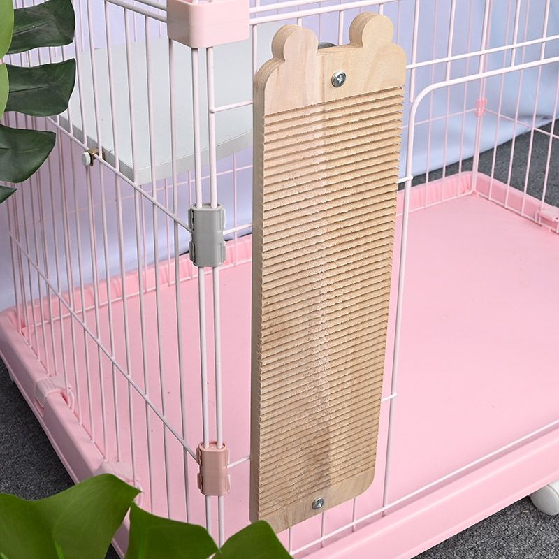 Tiragraffi solido e fisso in legno di Paulownia, per graffiare gli artigli, antistress, giocattolo per gatti, resistente all'usura_voghion.com