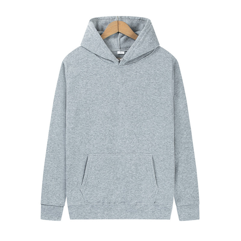 Men's And Women's Plain Hoodie Sweatshirt Fleece Multi-color Multi-size Autumn Winter Sportswear Factory Stock_voghion.com