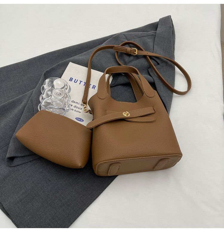 Fashionable minimalist basket work and commuting, Korean version versatile handbag with niche design, crossbody bag for_voghion.com