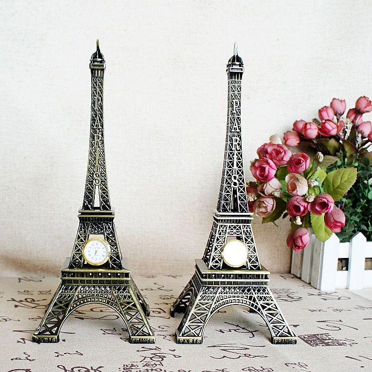 Envoyez une boîte de véritables souvenirs de voyage français en métal, modèle de la Tour Eiffel, ornements pour lui offrir de nombreuses tailles_voghion.com