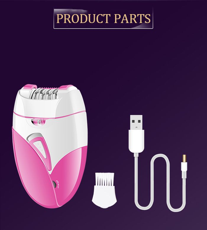 KM-189A USB ricaricabile donne elettrico depilatore femminile epilatore viso depilazione gambe depilatorio_voghion.com