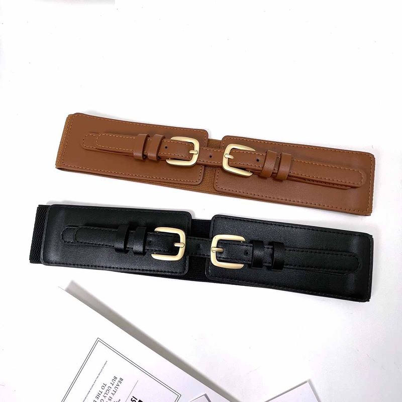 Damenmode Frühling Sommer Hochwertiger elastischer Gürtel Stretch Taillenmieder für Anzugkleid Dekoration Zubehör_voghion.com