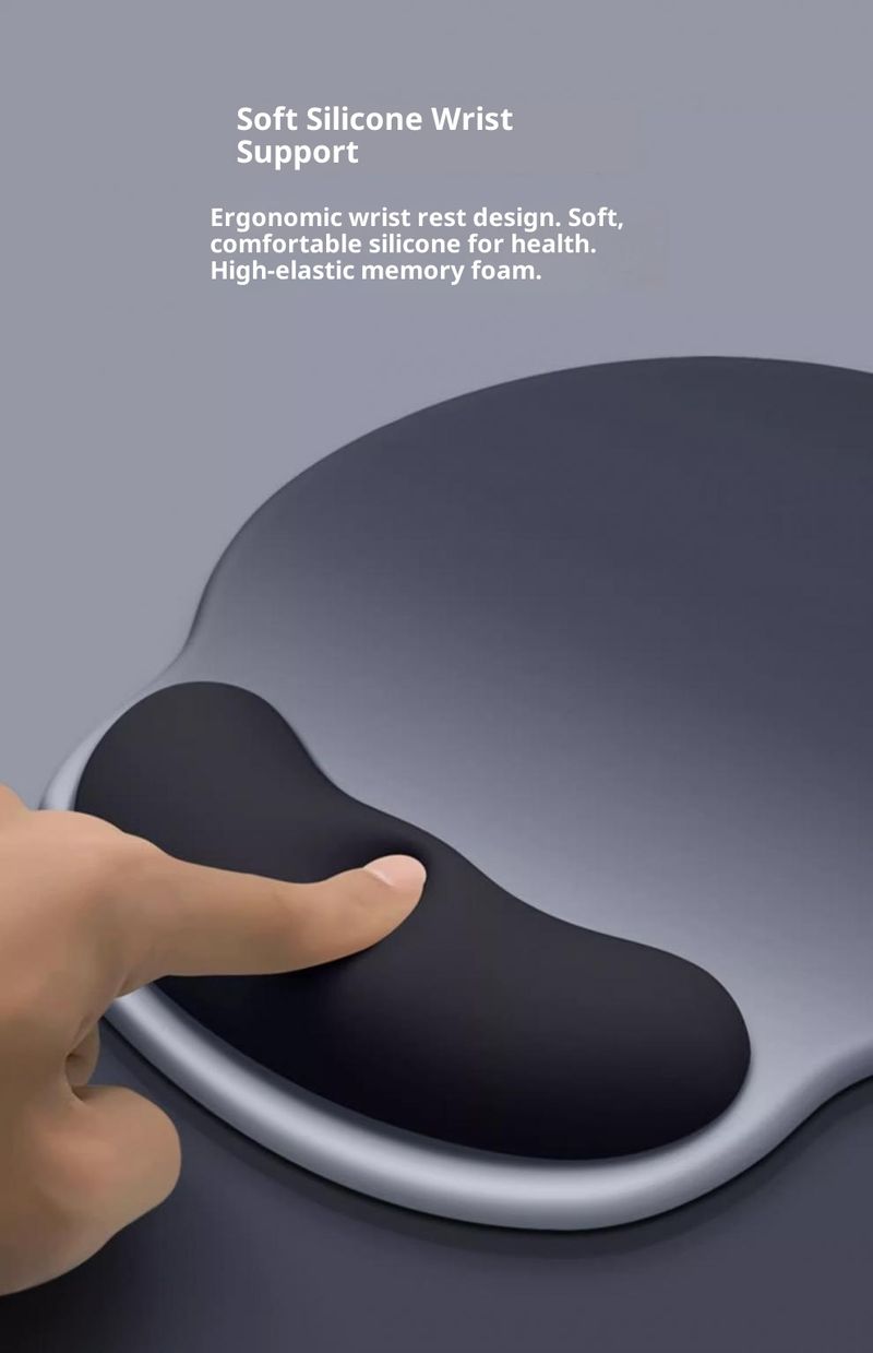 NeoGear Simple Gradient Mouse Keyboard Rest Memory Foam Support Wrist Pad For Women And Men_voghion.com