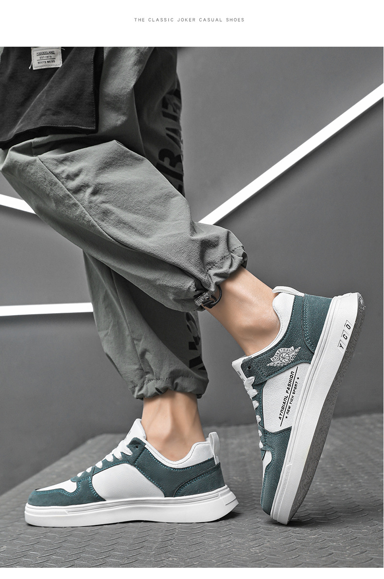 Hong Kong Style Korean Trendy Student Atmungsaktive Freizeitschuhe Explosionsgeschützte A J Low Top Sneakers Vielseitige flache Sportmänner S_voghion.com