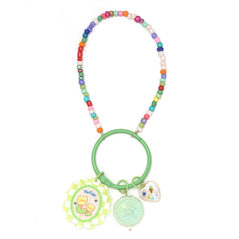 Neuer farbiger Schlüsselanhänger zum Selbermachen von Dopamin mit Teufelsauge-Schlüsselanhänger, Handykette, Autoanhänger._voghion.com