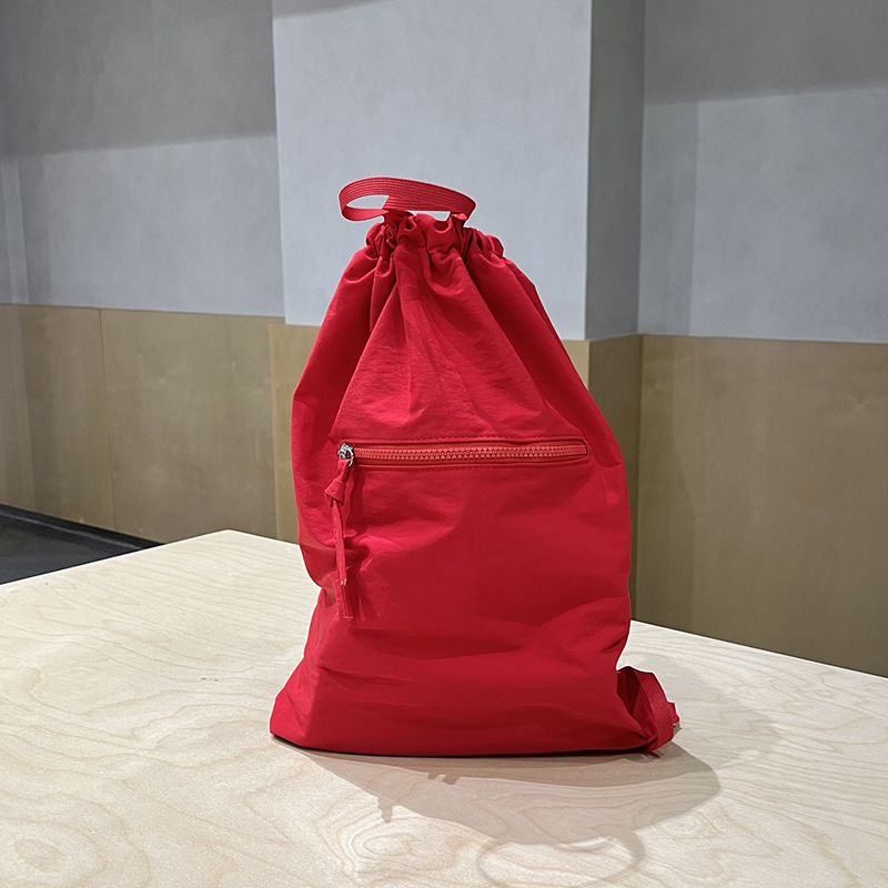 Qiaoge Casual Bag Women, Summer New Large Capacity Drawstring Bucket Bag, Fabric Backpack For Men And Women_voghion.com