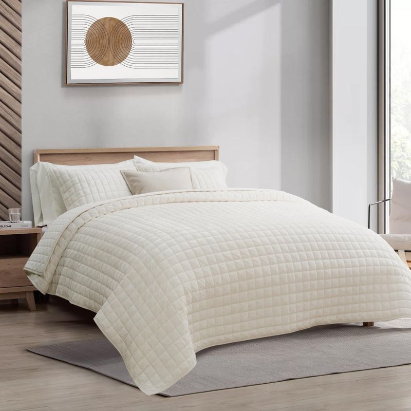 RECYCO Luxury Velvet Quilt Set Full Queen Size, Lightweight Velvet Comforter Set, Oversized Bedspread Coverlet Quilted B_voghion.com