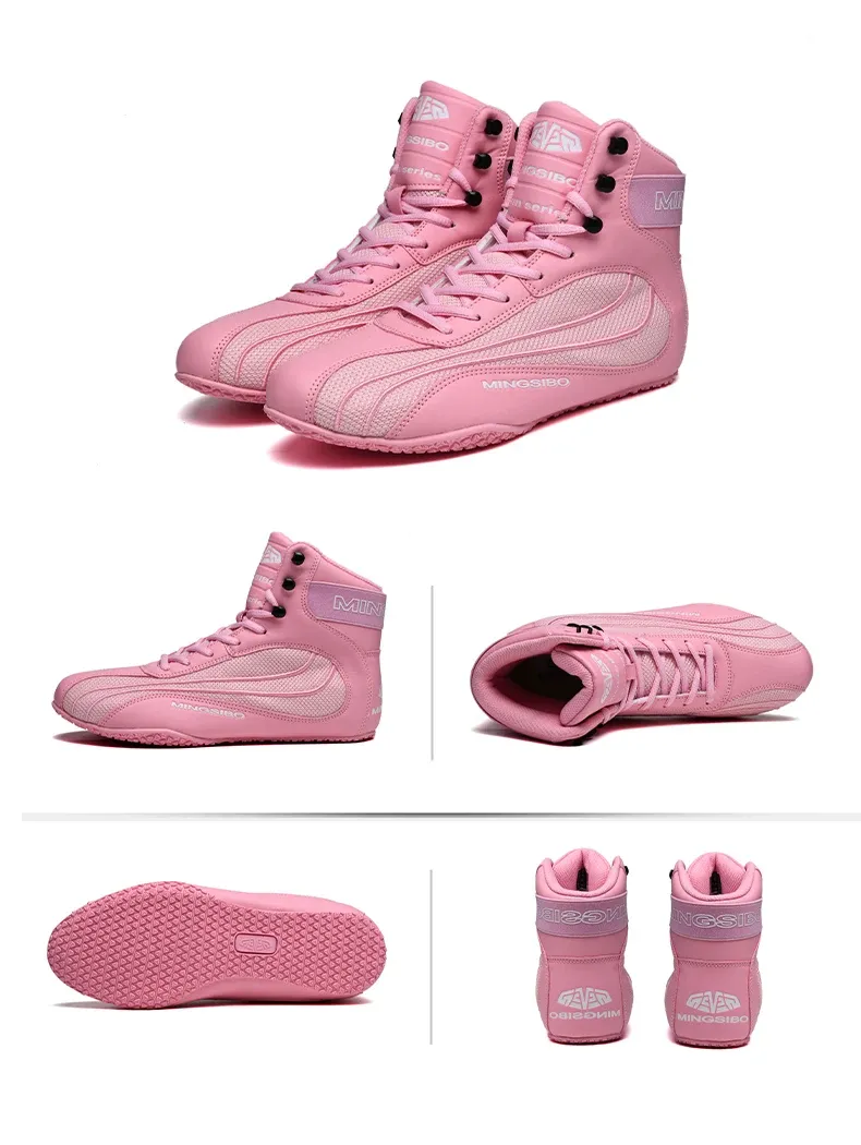Scarpe da boxe da uomo, comode, classiche, da wrestling, antiscivolo, originali, professionali, da fitness, da boxe_voghion.com