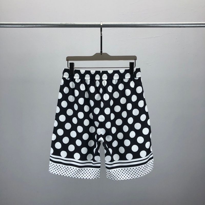 Fashionable short sleeved shirt set with polka dot 3D letter print pattern, unisex cardigan_voghion.com