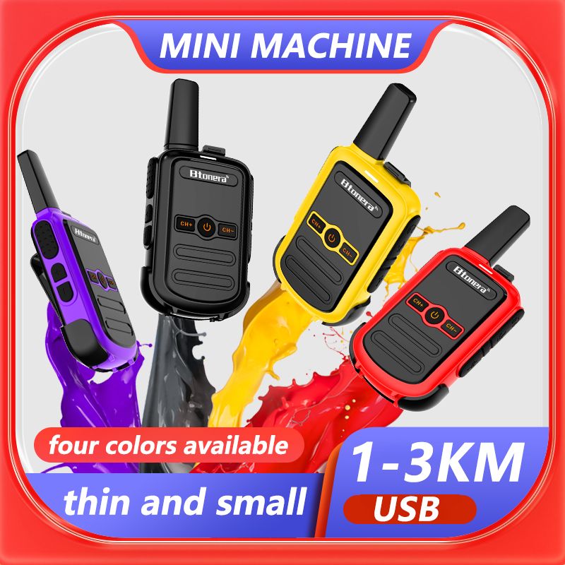 Walkie-talkie Mi Btonera BT-310, radio portátil bidireccional PMR FRS, comunicador de largo alcance para niños, ideal para hoteles._voghion.com