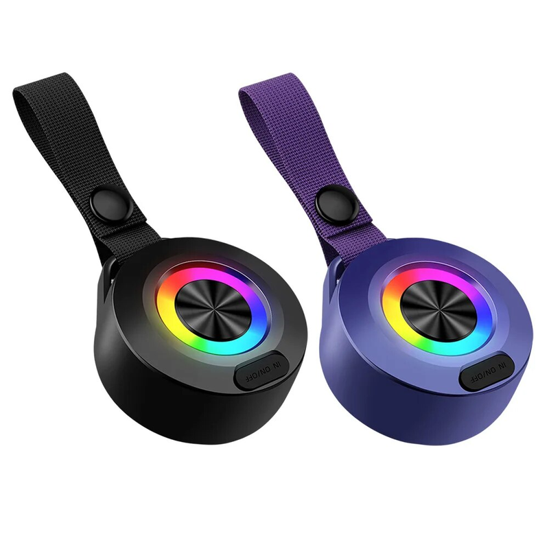 Bezprzewodowe głośniki przenośne, kompatybilne z Bluetooth 5.0, miniaturowy głośnik do torby wiszącej, dźwięk HD, wodoodporny, głośny, idealny na wędrówki_voghion.com