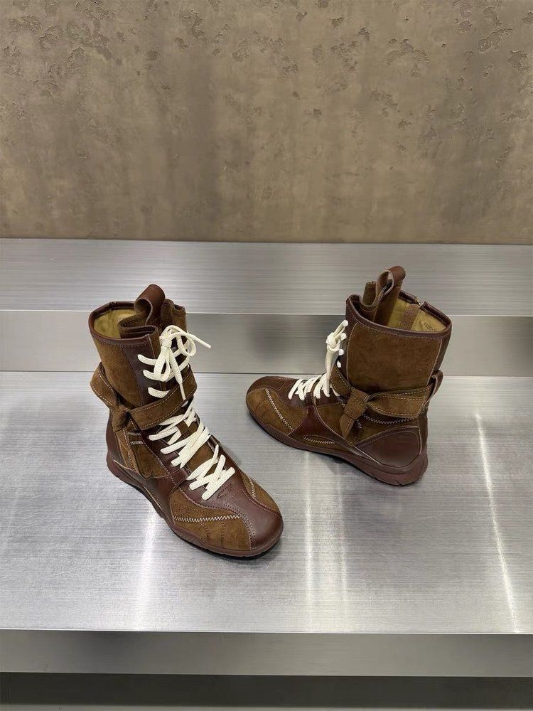 Stivali da boxe da donna super eleganti ~ Dexun Martin, stivali da boxe casual sportivi corti versatili, con punta tonda e polpaccio medio, per donna_voghion.com