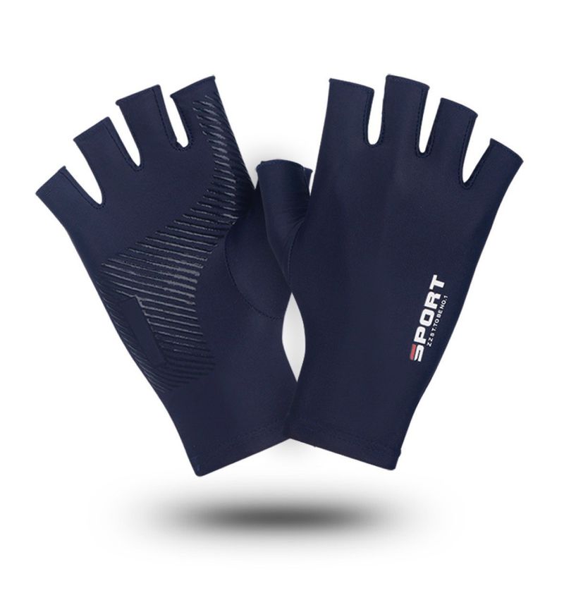 Ice silk sunscreen gloves for men and women high elastic comfortable gloves for cycling high elastic comfortable gloves for driving_voghion.com