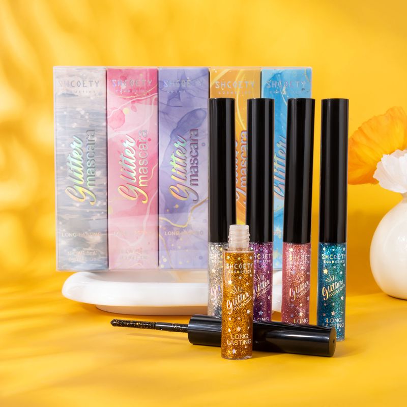 SHCOETY 5-Farben-Mascara-Set, wasserfest, farbig – für Schwung und Halt, wischfest, für Festivals und Bühnenpartys_voghion.com