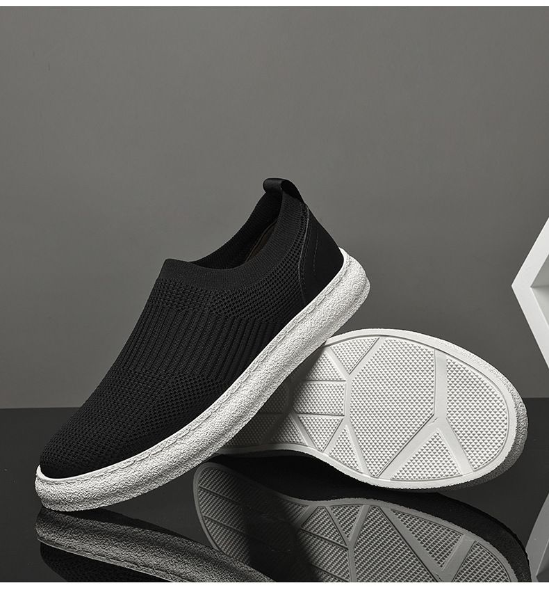 Scarpe da tavola retrò in pelle di vacchetta intrecciata Fly, comode scarpe da tavola in rete con interno invisibile e aumento dell'altezza_voghion.com