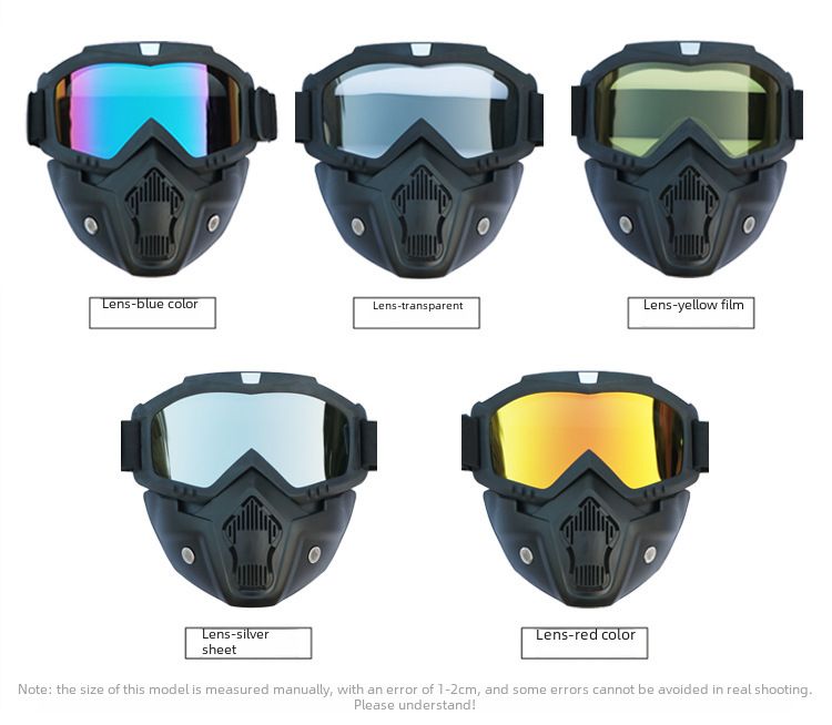 Gafas de ciclismo, gafas de motociclismo, máscara protectora retro, gafas de esquí, máscara, casco todoterreno a prueba de viento, gafas, máscara_voghion.com