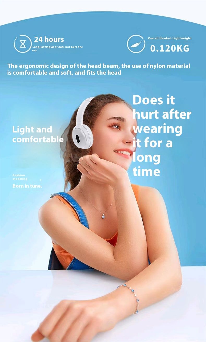 Headset Bluetooth Wireless Earpiece With Super Long Range, No Loss Of Sound, Foldable Sports Bluetooth Headset_voghion.com