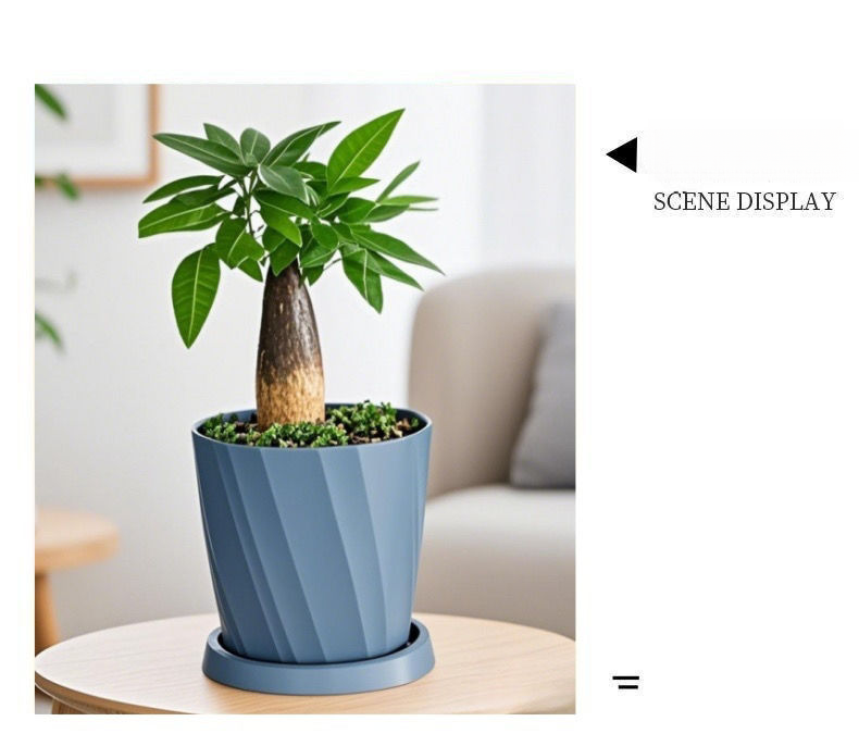 Pianta grassa verde in vaso piccolo, minimalista, addensata, in resina creativa, doppia, in vaso piccolo._voghion.com