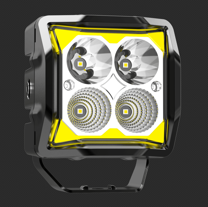 PL2410G2BW 4-inch LED Work Light 50W Wrangler Work Light DT Connection 5 Remote-controlled Lights Car-grade Quality, Main Unit With ATV Motorcycle Auxiliary Light System_voghion.com