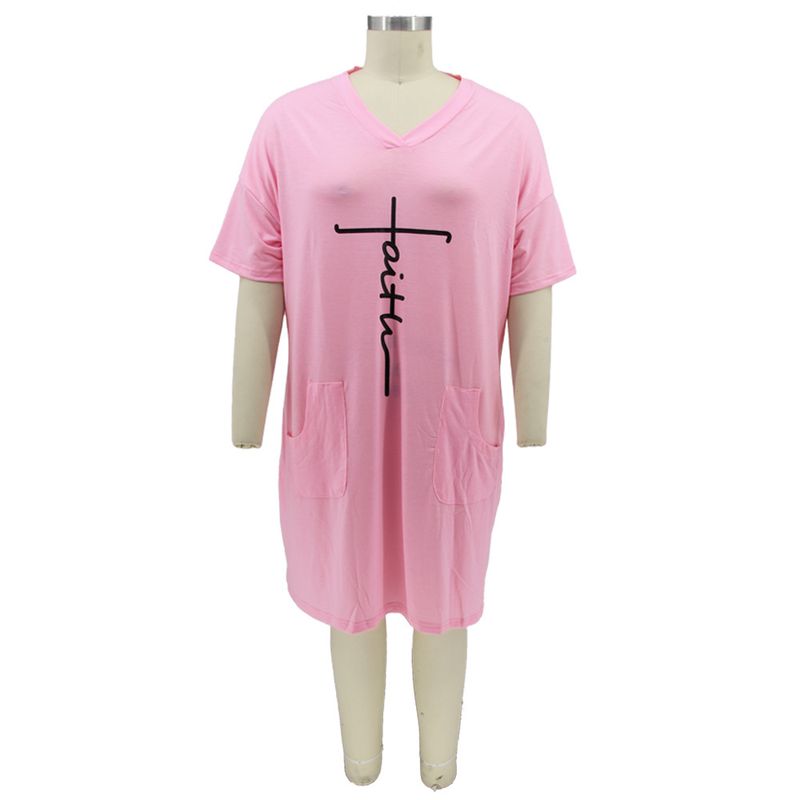 Women's Clothing Popular Independent Station Hot-selling Spring and Summer New Positioning Offset Printing Loose Large Size Dress_voghion.com