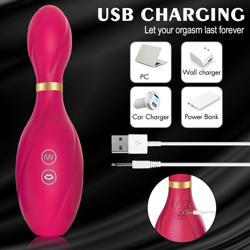 Großhandelsangebot: 10-Frequenz-Multifunktions-Massagegerät in Bowlingform, USB-aufladbar, Klitoris-Saugvibrator für Frauen, Sexspielzeug_voghion.com