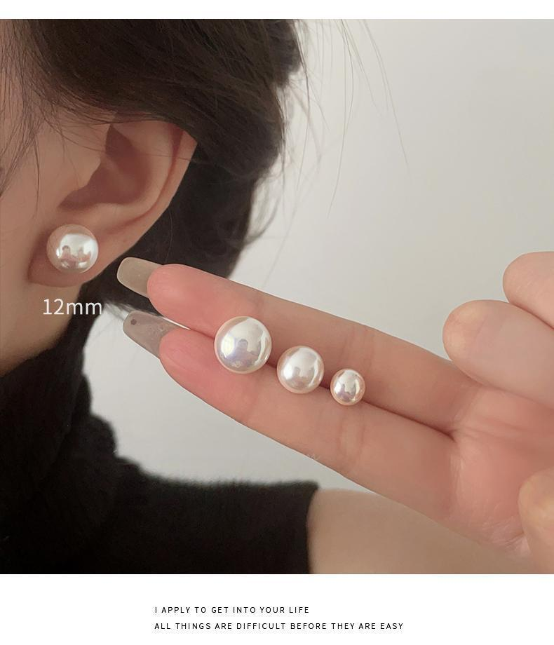 Orecchini di perle rosa a forma di Mantou orecchini di lusso in argento_voghion.com