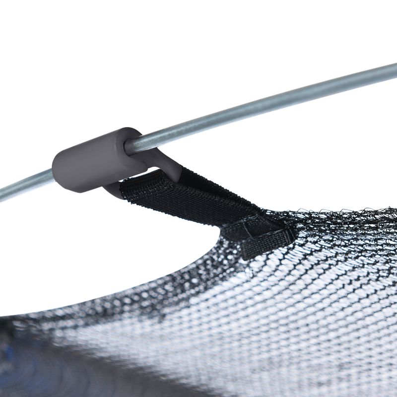 Rundes Gartentrampolin Für Innen- Und Außenbereich, Verzinkter Stahl, Bis 50 Kg, Lila/Grau_voghion.com