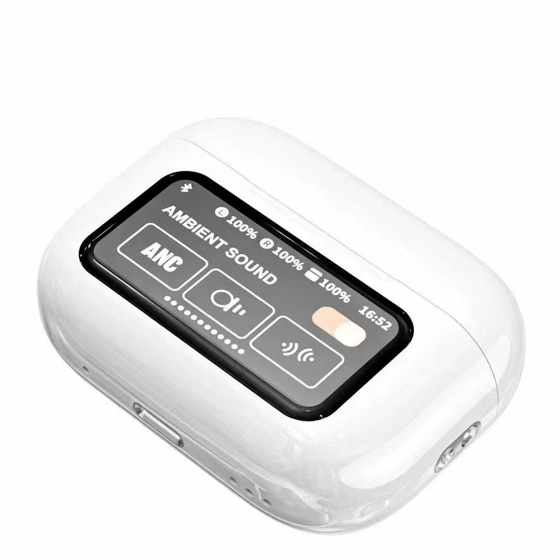 Casque Bluetooth A11pro avec écran tactile, réduction du bruit, appel ANC, affichage multifonction, casque sans fil_voghion.com
