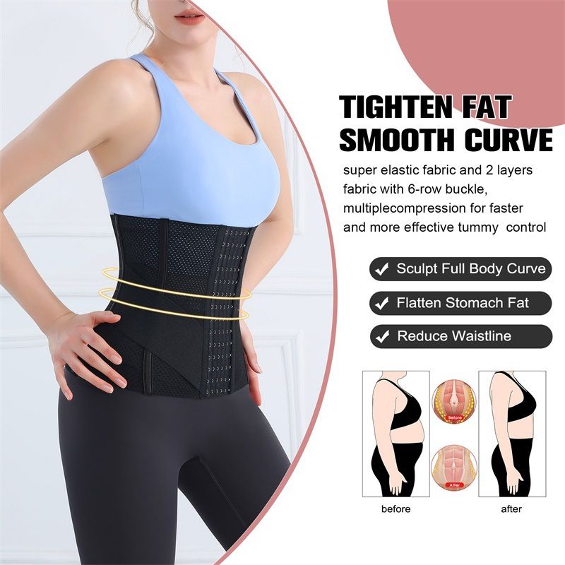 VoleFox Polyester Tummy Wrap For Women Summer Breathable Waist Trainer Slimming Belt For Fitness_voghion.com