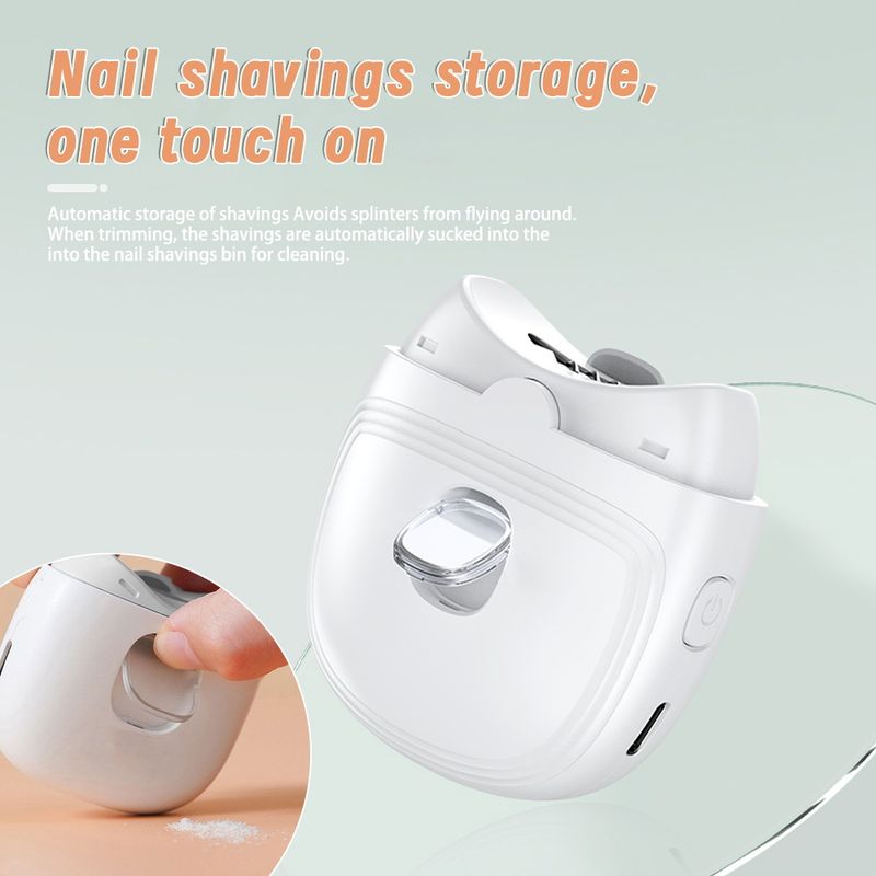 Nieuwe elektrische manicure-tool voor volwassenen, trimmer, baby en kind, anti-knel automatische nagelknipper met lithiumbatterij_voghion.com