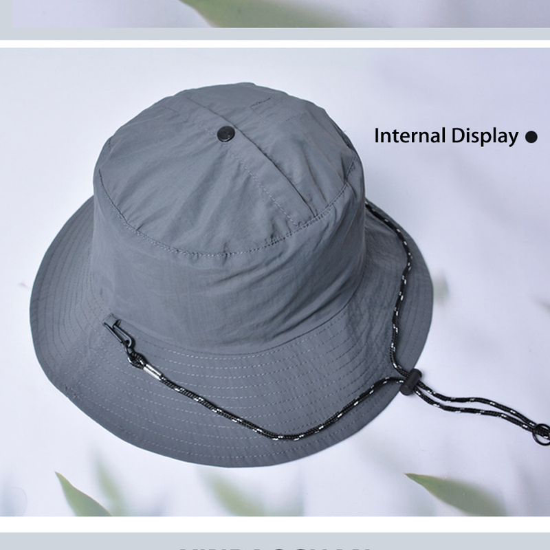 Wasserdichter Sonnenhut mit LSF 50+, UV-Schutz, verstaubarer Boonie-Hut für Damen und Herren_voghion.com