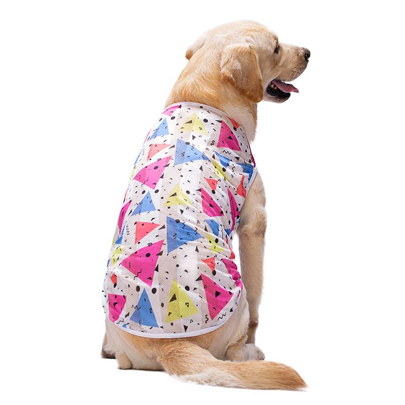 Haustierkleidung Dünner Stil Golden Retriever Labrador Atmungsaktive Weste Hund Sonnenschutzkleidung_voghion.com