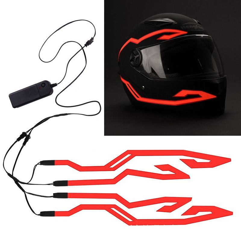 Aceeași motocicletă Siguranță de rulare Banda luminoasă cu LED Cască de motocicletă care emite lumină rece_voghion.com