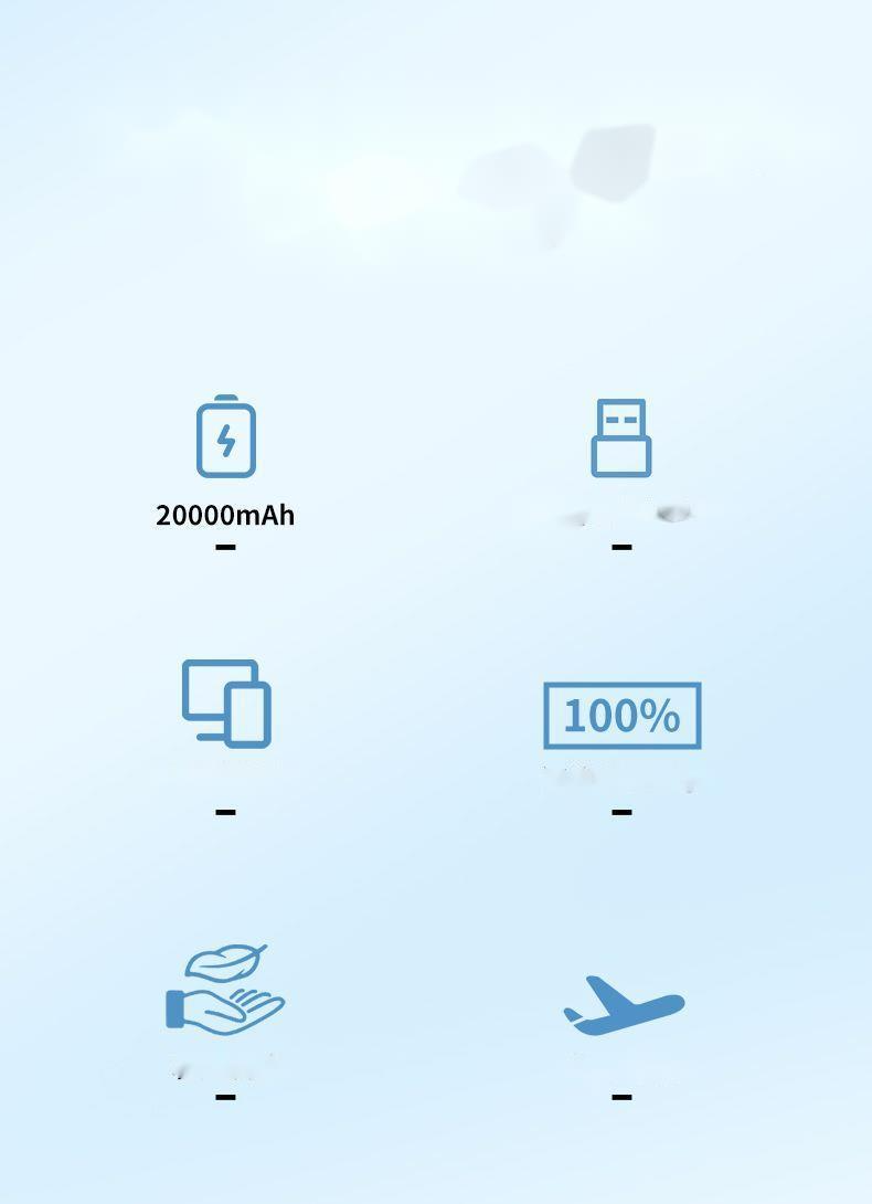 Large Capacity Power Bank 20000mAh With Built-in Cable 22.5W Super Fast Charging Universal For Mobile Phones_voghion.com