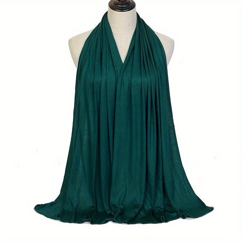 Dehnbarer Hijab, großer, schlichter Maxi-Schal, Schal, hochwertiger, warmer Wickelschal, Geschenke zum Eid, Muttertag_voghion.com