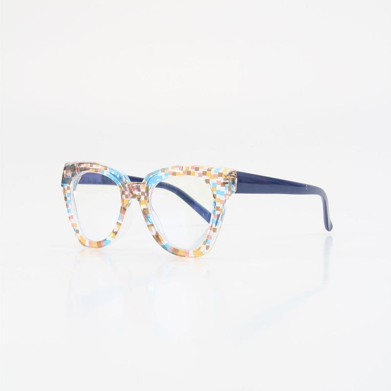 Nuovi occhiali da vista alla moda trasparenti anti-luce blu, semplici, senza trucco, a forma di occhio di gatto_voghion.com