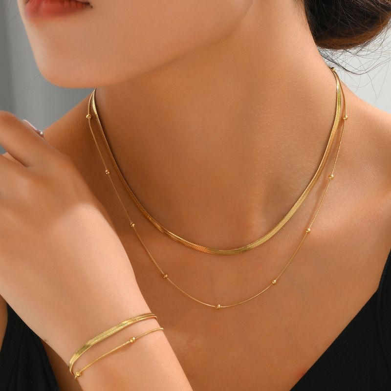 Ins Cool Style Amerikaanse meerlaagse ontwerp ketting Gepersonaliseerde, niche, high-end gevoel Sleutelbeenketting Veelzijdig_voghion.com