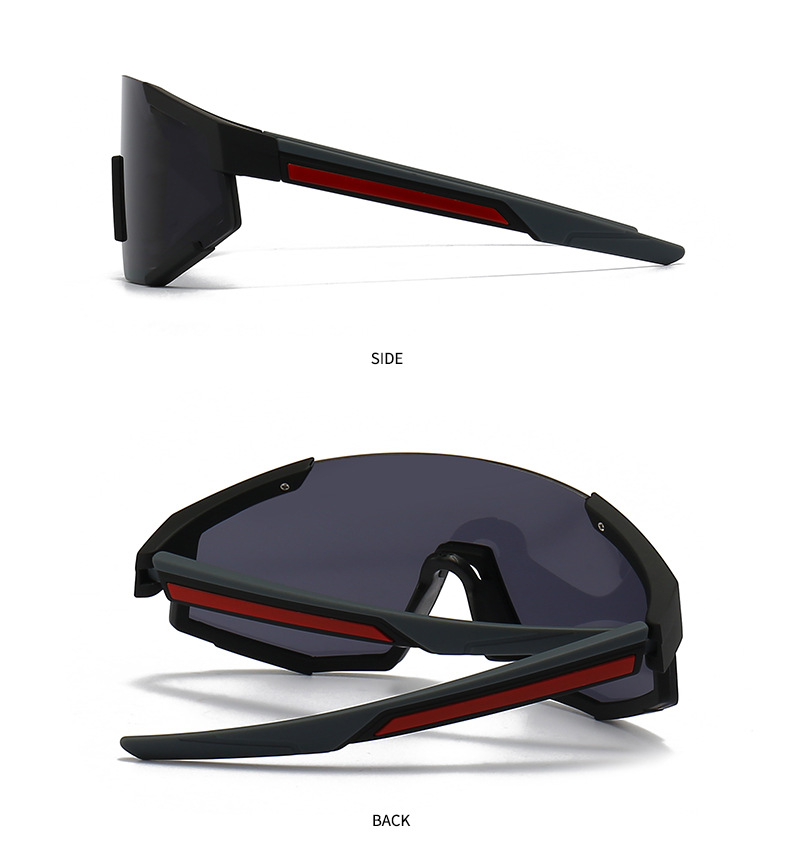 ramă ochelari de soare retro dintr-o singură piesă farmec modern lentilă închisă la modă fotografie stradală_voghion.com