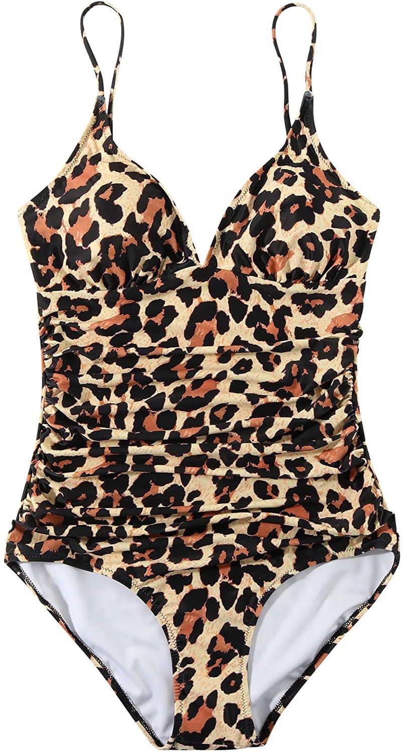 Maillot de bain bikini une pièce imprimé léopard, sexy, nouvelle collection 2024_voghion.com